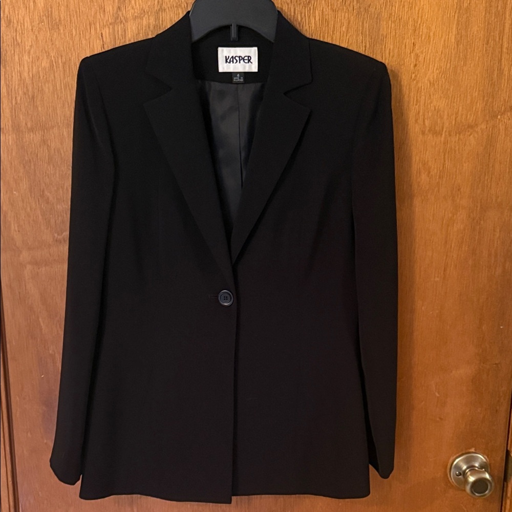 Kasper Women's Elegant Black Suit Jacket